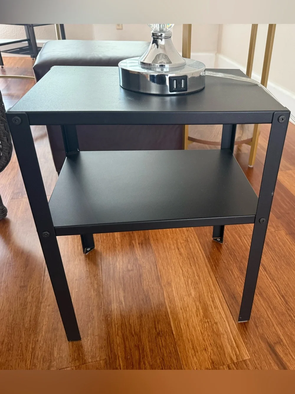 IKEA NWT in box Iron Metal 2-Tier Black Side Table
